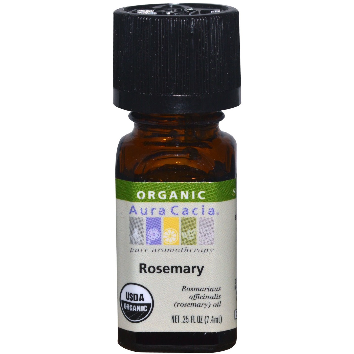 Comprar Aura Cacia, Óleo Essencial de Alecrim Orgânico - 7,4mL