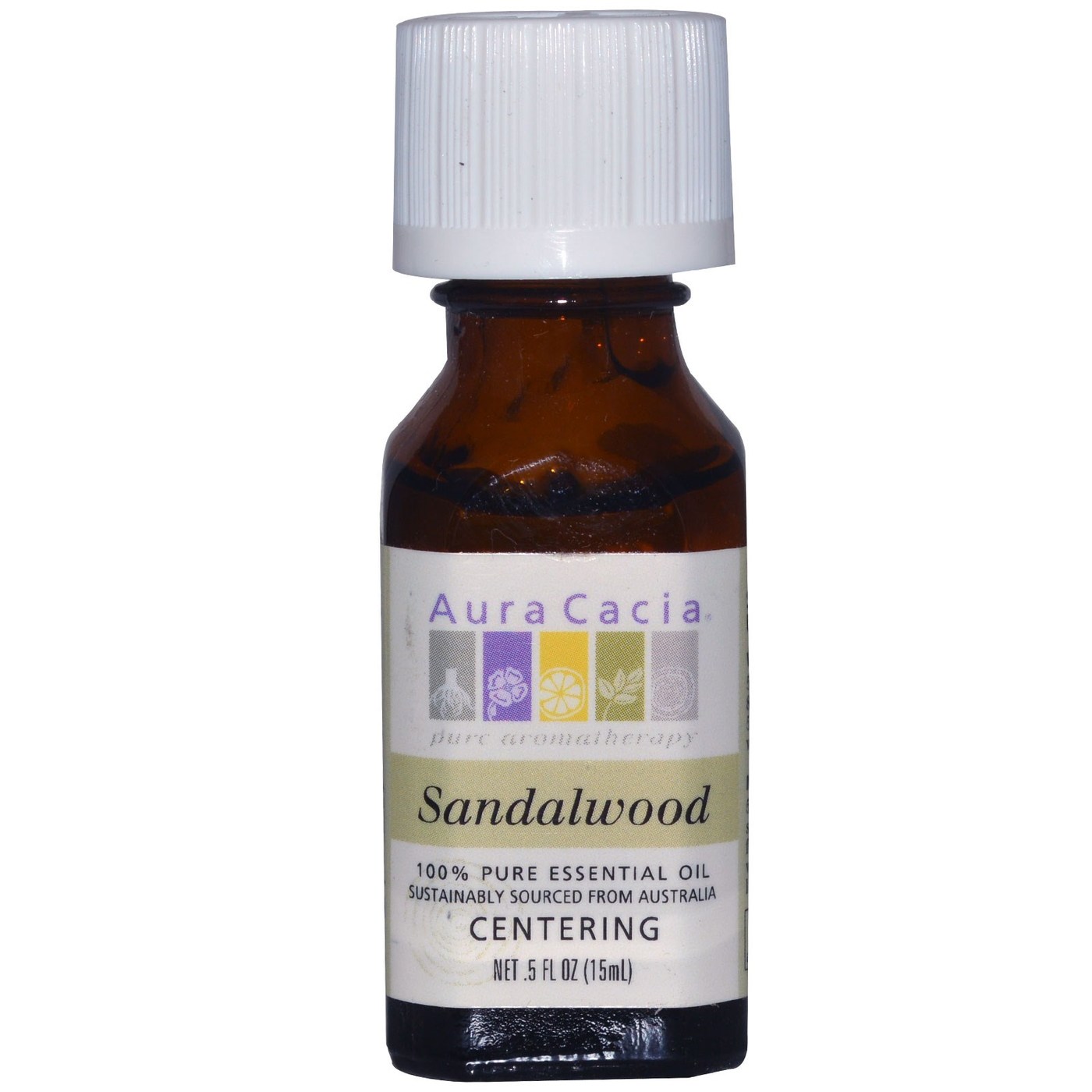 Comprar Aura Cacia Essencial Sandalwood Oil 0,5 onças