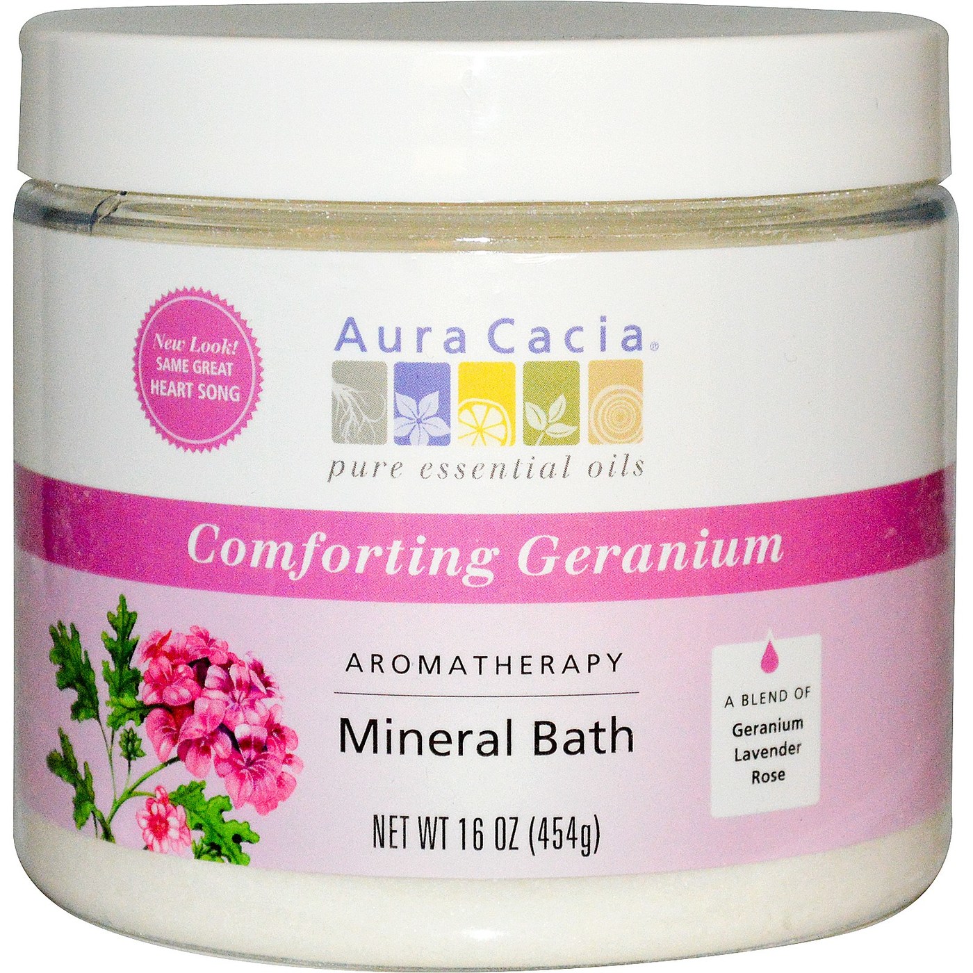 Comprar Aura Cacia Mineral Bath Heartsong 16 onças