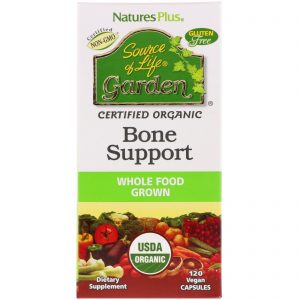 Comprar Nature's Plus, Source of Life Garden, Orgânico, Suporte Ósseo, 120 Cápsulas Veganas
