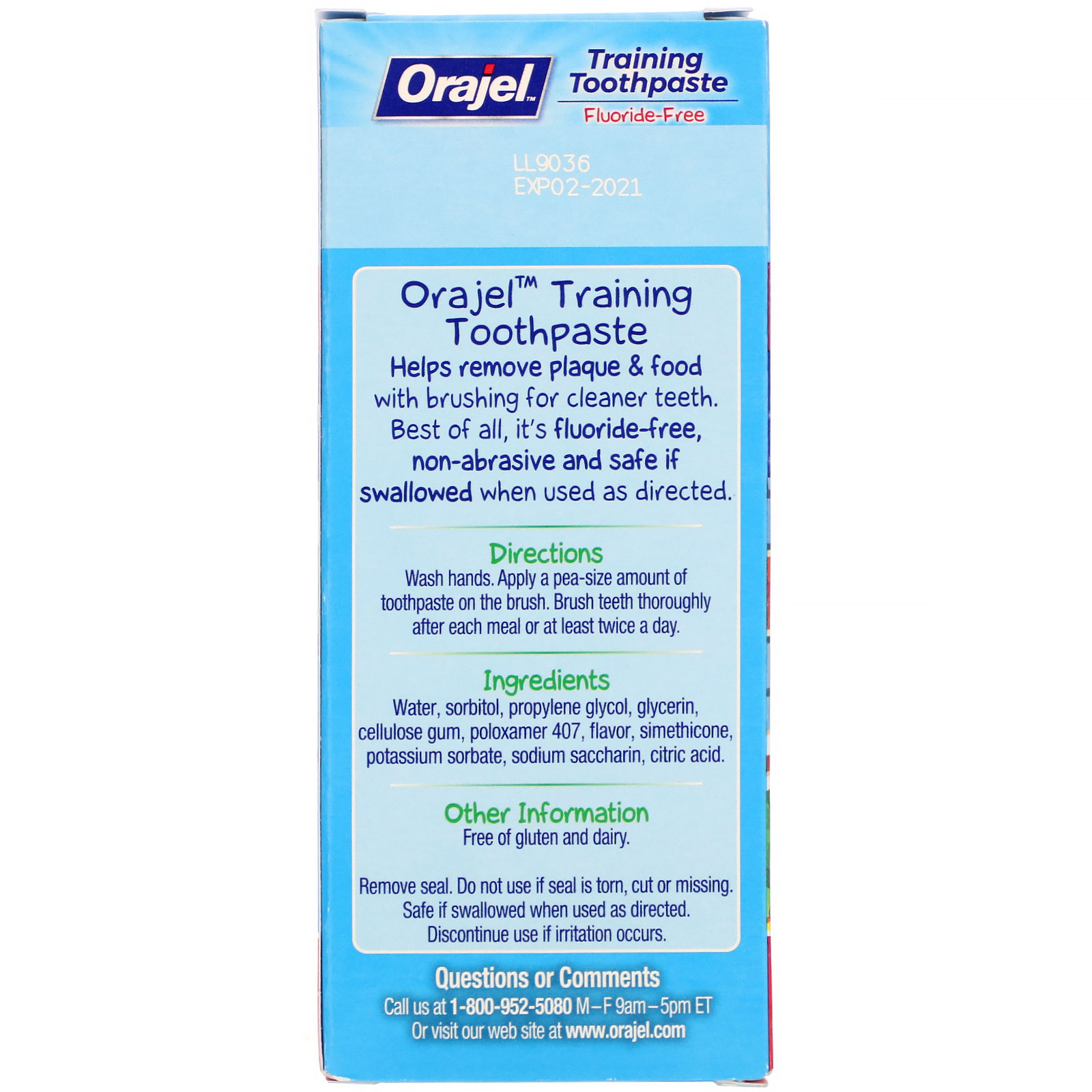 Comprar Orajel, Elmo Training Toothpaste, Fluoride-Free, 3 Months to 4 Years, Berry Fun, 1.5 oz (42.5 g) - Imagem 3
