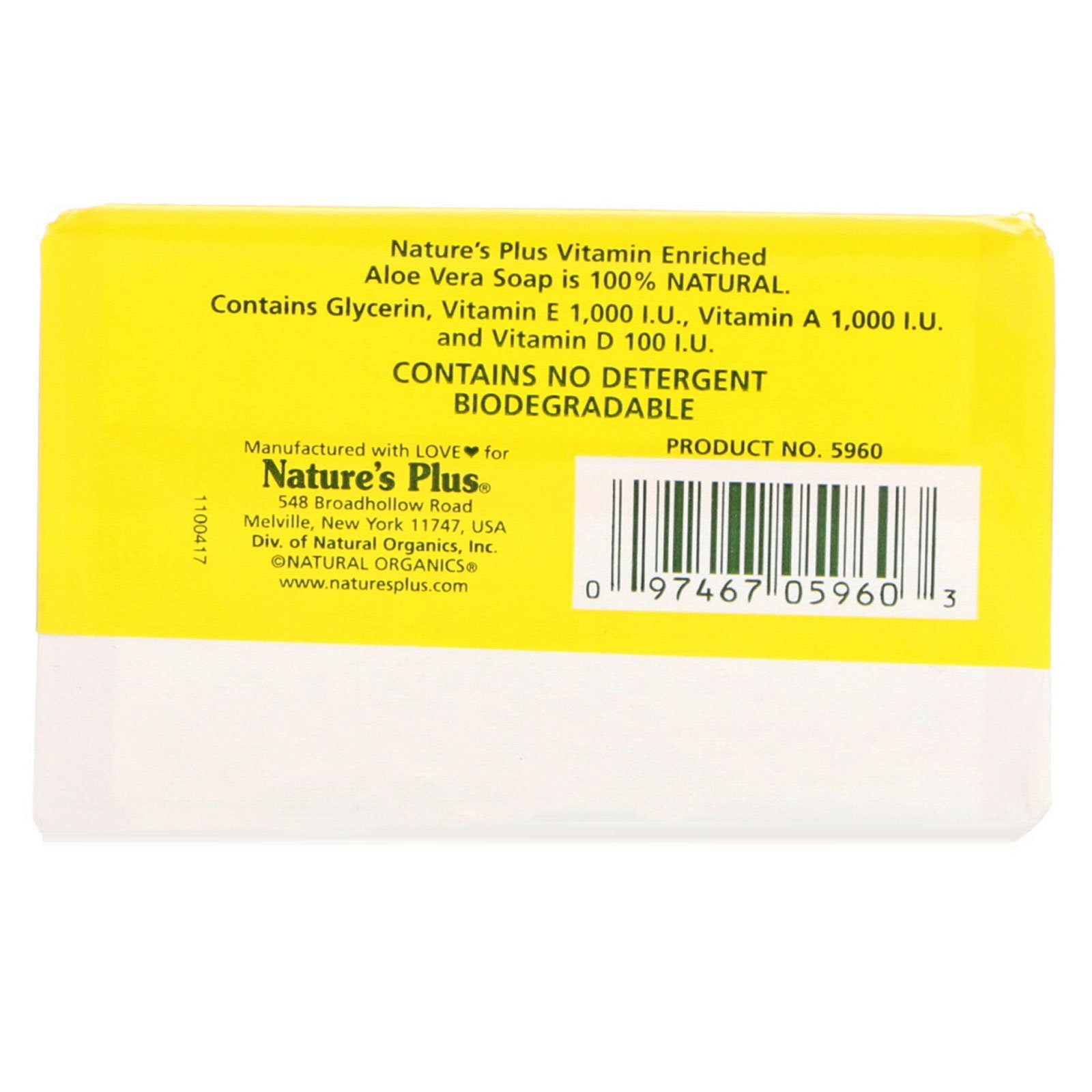 Comprar Nature's Plus, Sabão de Aloe Vera, 3 oz - Imagem 2
