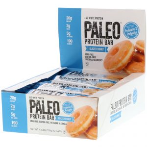 Comprar Julian Bakery, PALEO Protein Bar, Glazed Donut, 12 Bars, 2.12 oz (60 g) Each