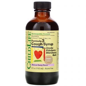 Comprar ChildLife, Essentials, Xarope para Tosse Formula 3, Sem Álcool, Sabor Natural de Frutas Silvestres, 118,5 ml (4 fl oz)