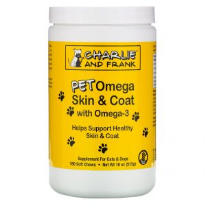 Comprar Charlie & Frank, Pet Omega Skin & Coat with Omega-3, For Cats & Dogs, 180 Soft Chews