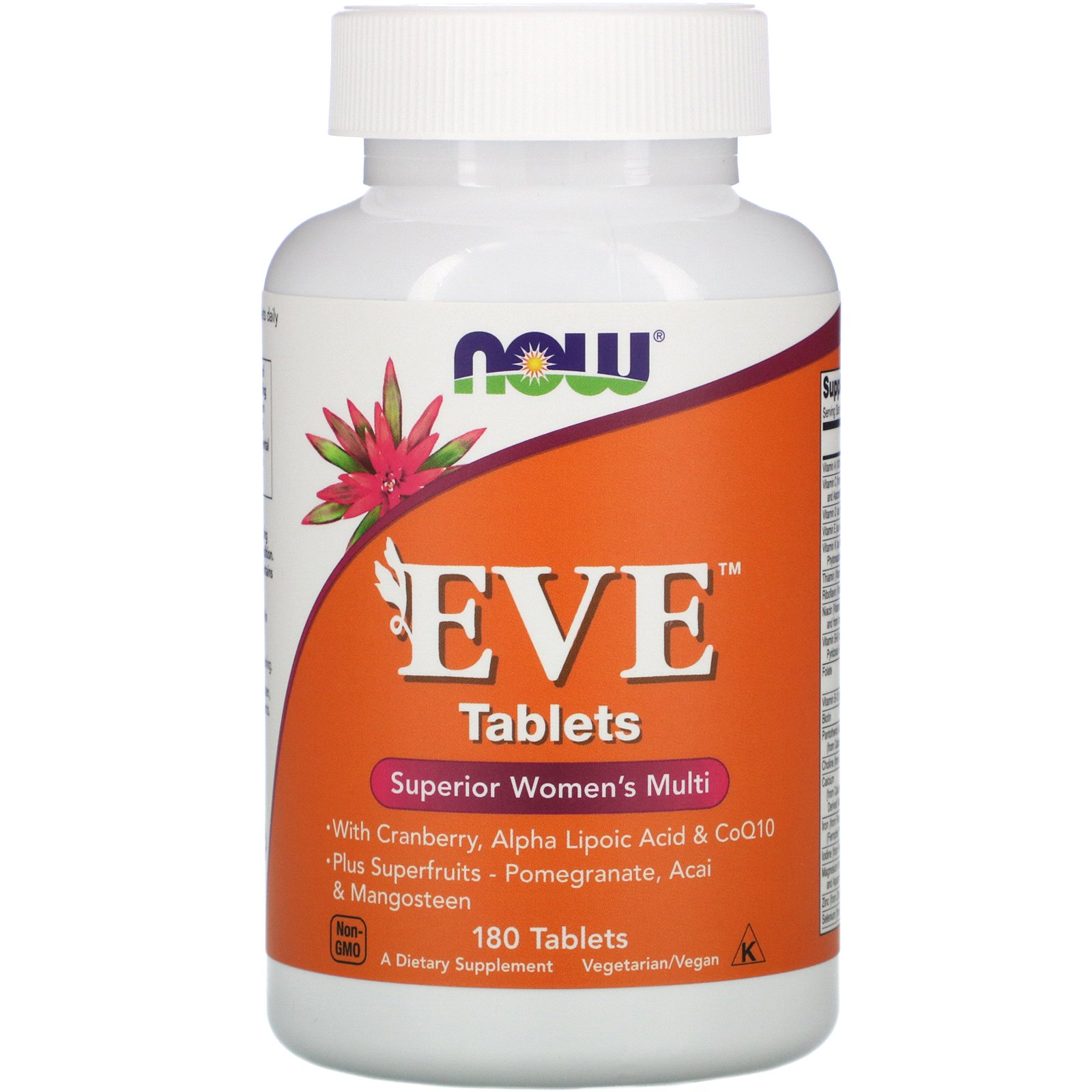 Comprar Now Foods, EVE, Multivitamínico Superior para Mulheres, 180 Comprimidos