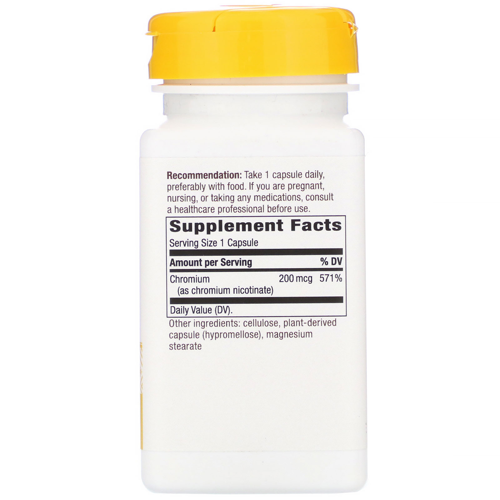 Comprar Nature's Way, GTF Chromium, 200 mcg, 100 Vegan Capsules - Imagem 2