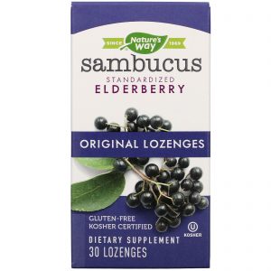 Comprar Nature's Way, Sambucus, Standardized Elderberry, Original Lozenges, 30 Lozenges