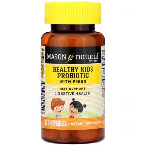 Comprar Mason Natural, Crianças Saudáveis, Probiótico com Fibras, 60 Comprimidos Mastigáveis