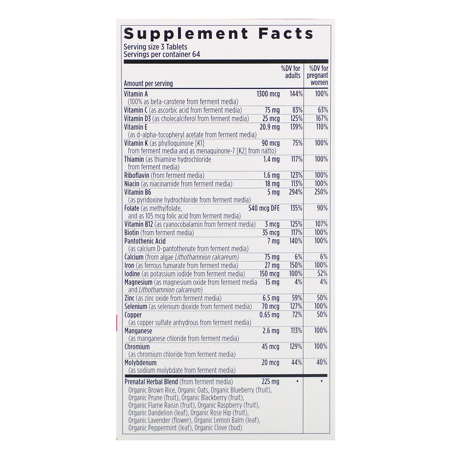 Comprar New Chapter, Multivitamínico Perfect Prenatal, 192 Cápsulas Vegetarianas - Imagem 2