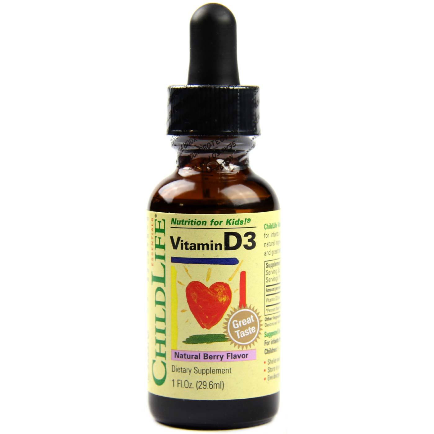Comprar ChildLife, Vitamina D3, Frutas Vermelhas - 30 ml