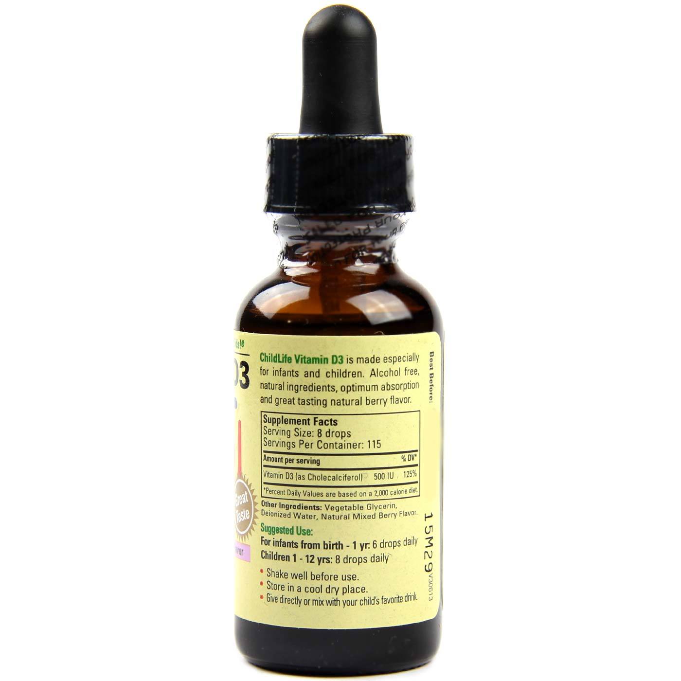 Comprar ChildLife, Vitamina D3, Frutas Vermelhas - 30 ml - Imagem 2