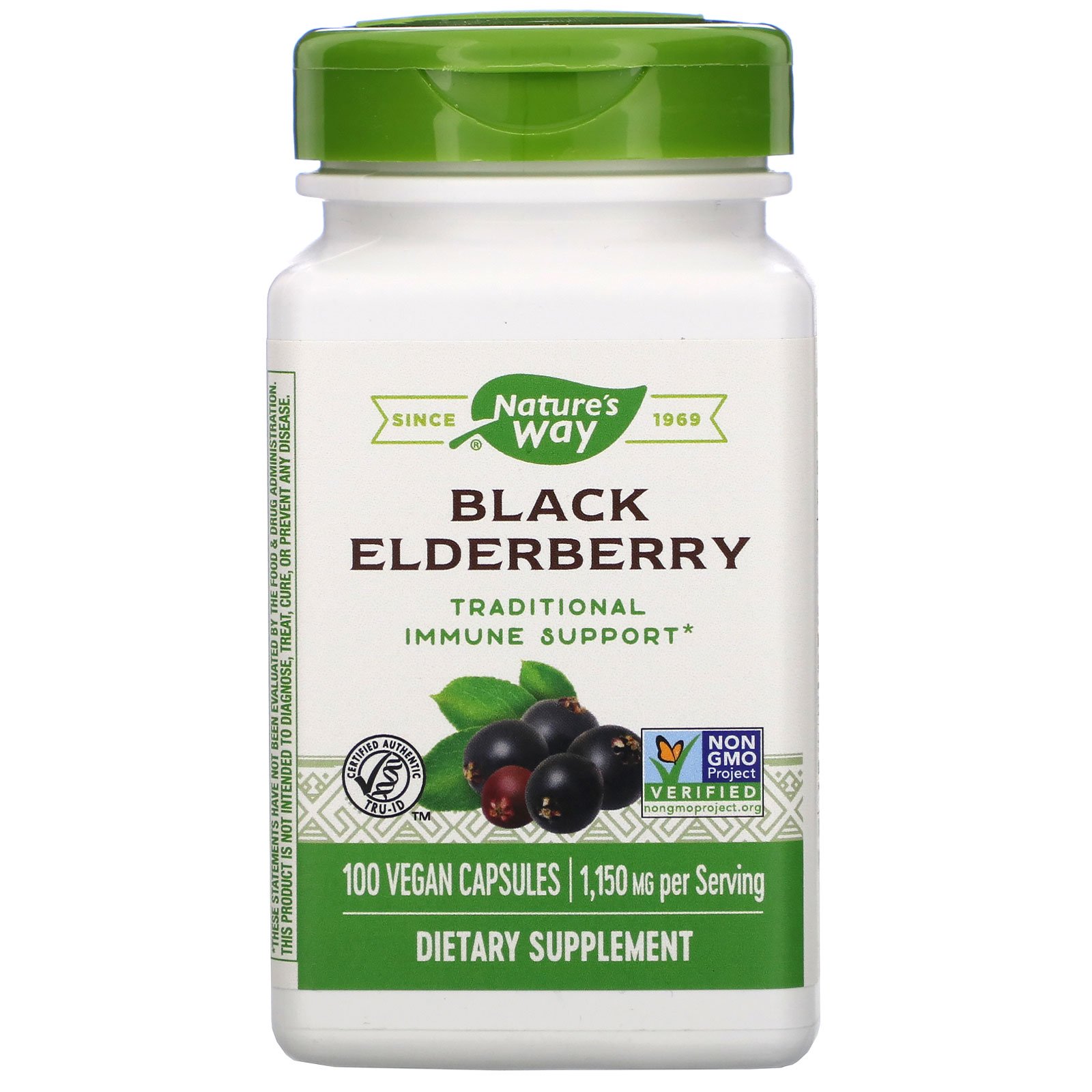 Comprar Nature's Way, Sabugueiro Preto, 575 mg, 100 Cápsulas Vegetais