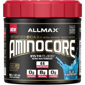 Comprar ALLMAX Nutrition, AMINOCORE, Instantized BCAAs Intra-Workout Muscle Support, Blue Raspberry, 1.02 lbs (462 g)