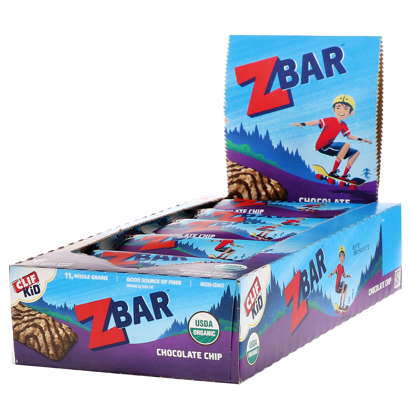 Comprar Clif Bar, Clif Kid, Organic Z Bar, Chocolate Chip, 18 Bars, 1.27 oz (36 g) Each