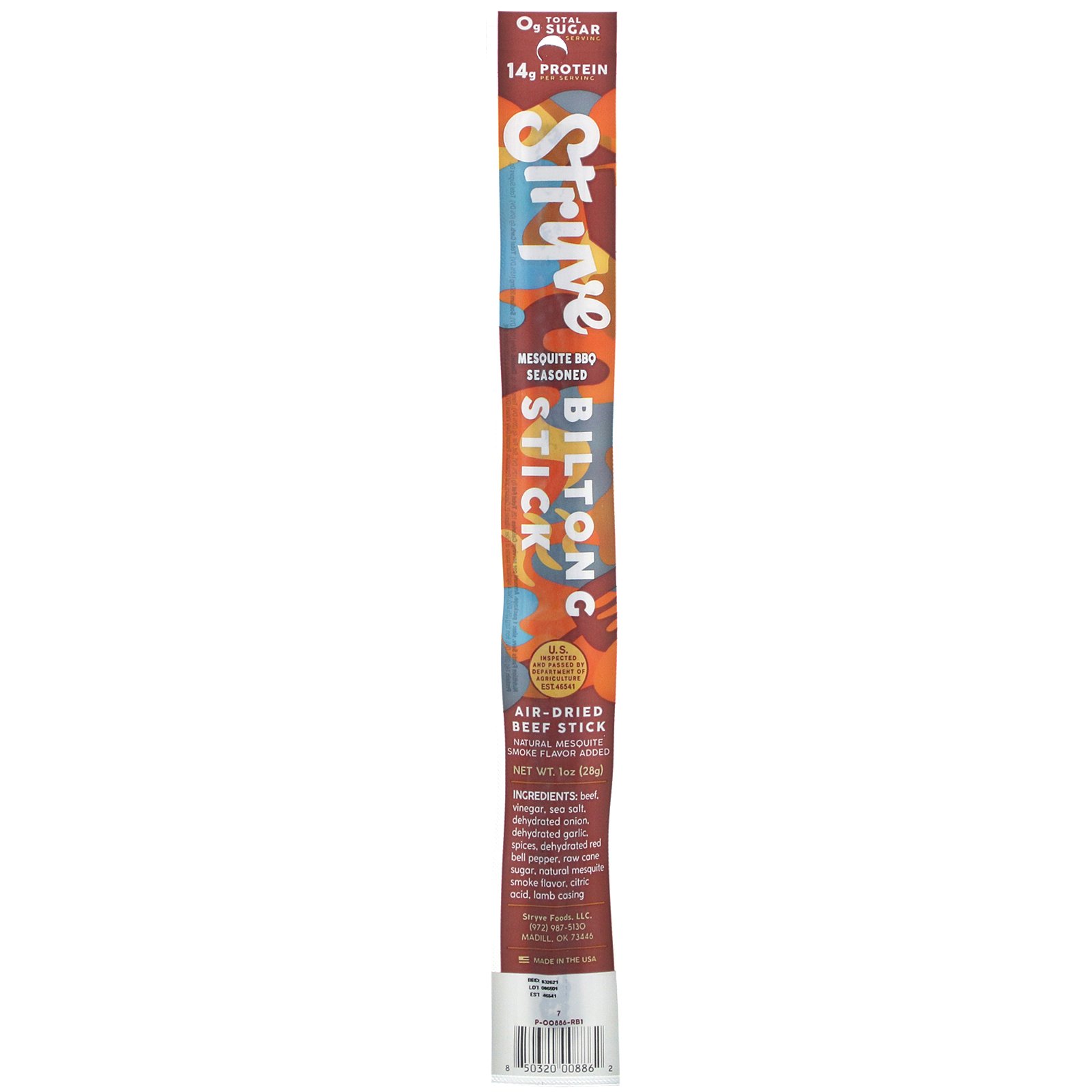 Comprar Stryve Foods, Beef Biltong Sticks, Mesquite BBQ, 12 Sticks, 1 oz (28 g) Each - Imagem 2
