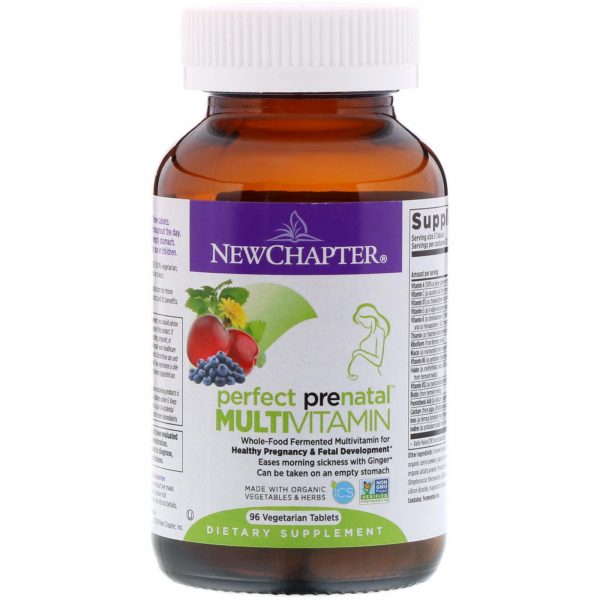 Comprar New Chapter, Multivitamínico Perfect Prenatal, 96 Comprimidos de Origem Vegetal - Imagem 4