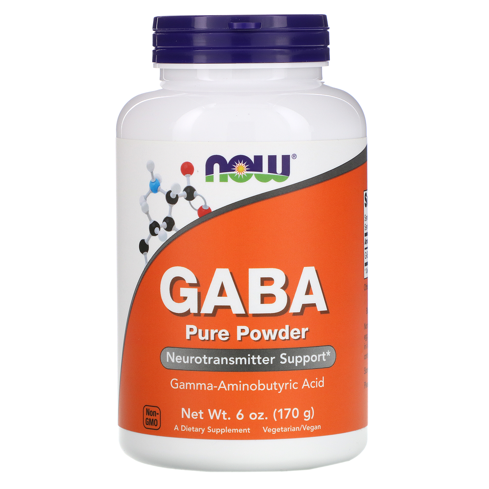 Comprar Now Foods, GABA, Pó Puro, 170 g (6 oz)