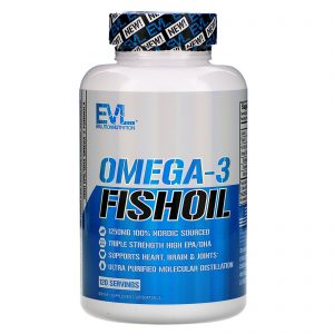 Comprar EVLution Nutrition, Omega-3 Fish Oil, 120 Softgels