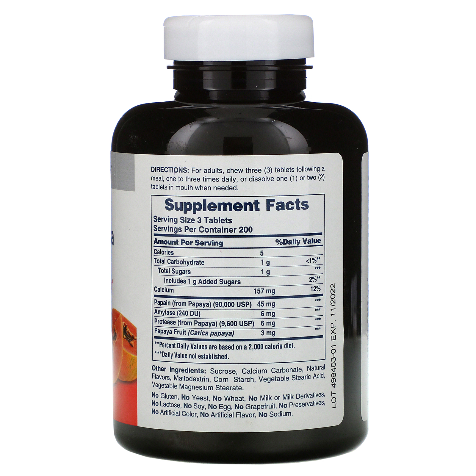 Comprar American Health, Original Papaya Enzyme, 600 Comprimidos Mastigáveis - Imagem 2