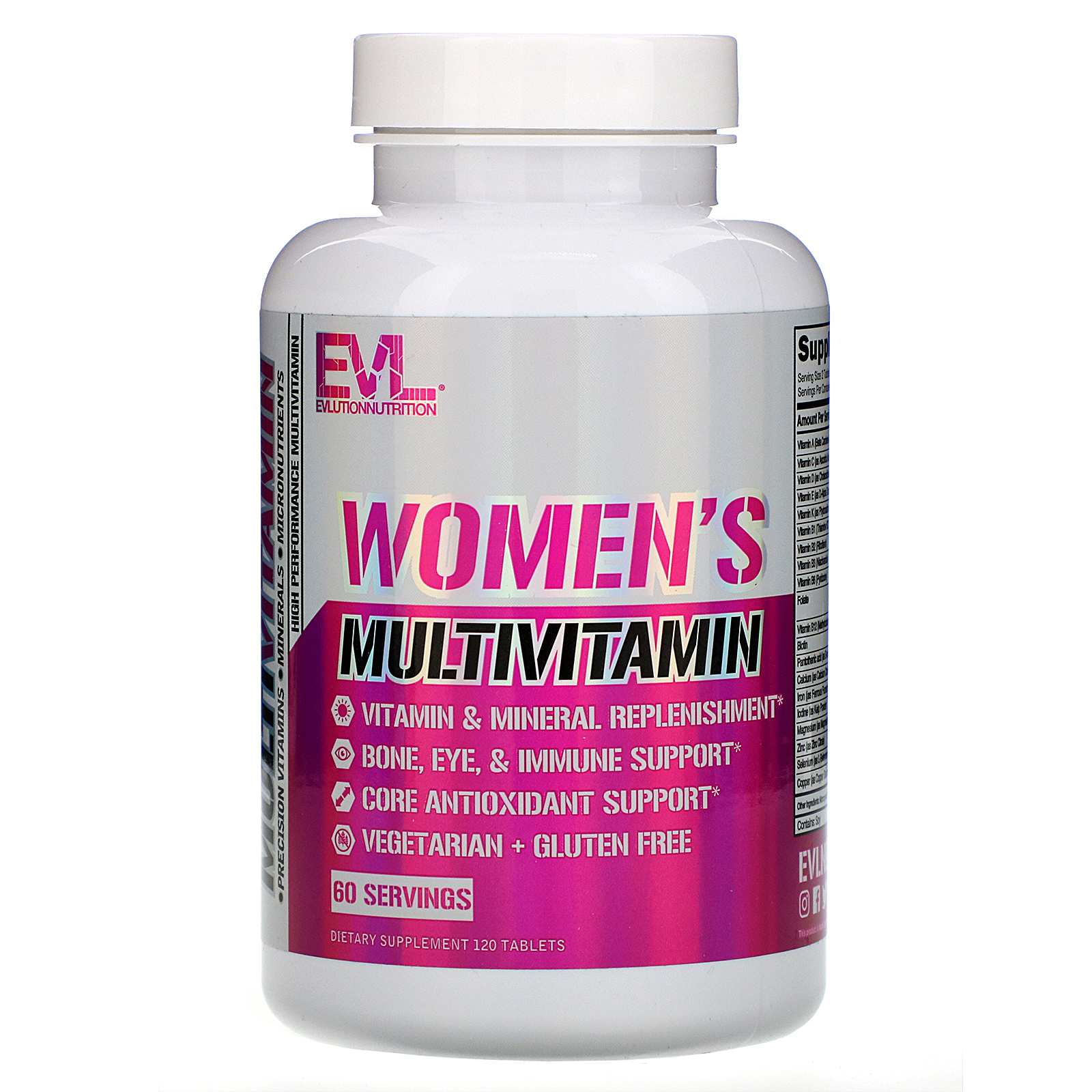 Comprar EVLution Nutrition, Multivitamínico para Mulheres, 120 Comprimidos