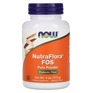Comprar Now Foods, NutraFlora FOS, Pó Puro, 4 oz (113 g)