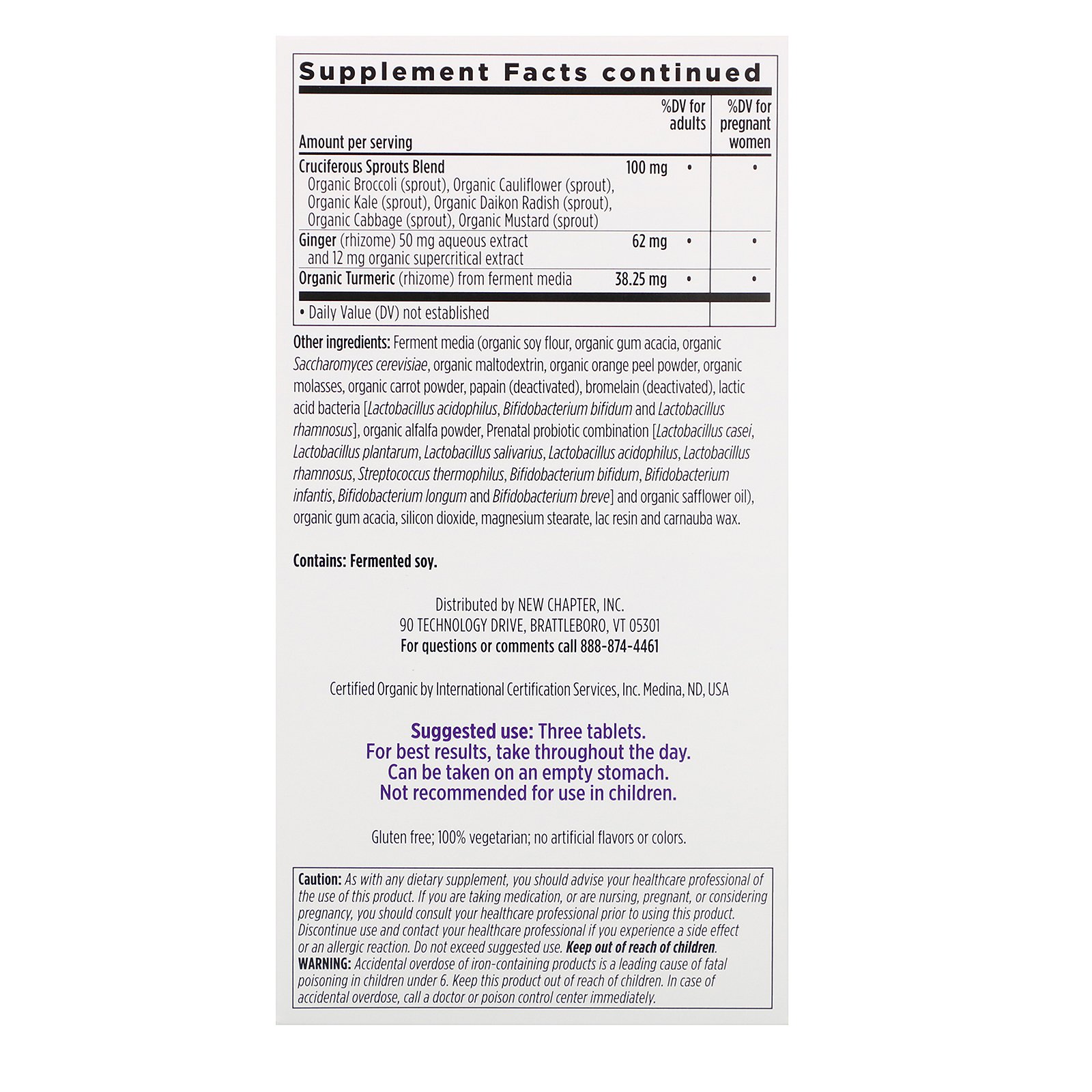 Comprar New Chapter, Multivitamínico Perfect Prenatal, 192 Cápsulas Vegetarianas - Imagem 3