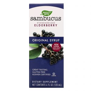 Comprar Nature's Way, Sambucus, Standardized Elderberry, Original Syrup, 4 fl oz (120 ml)