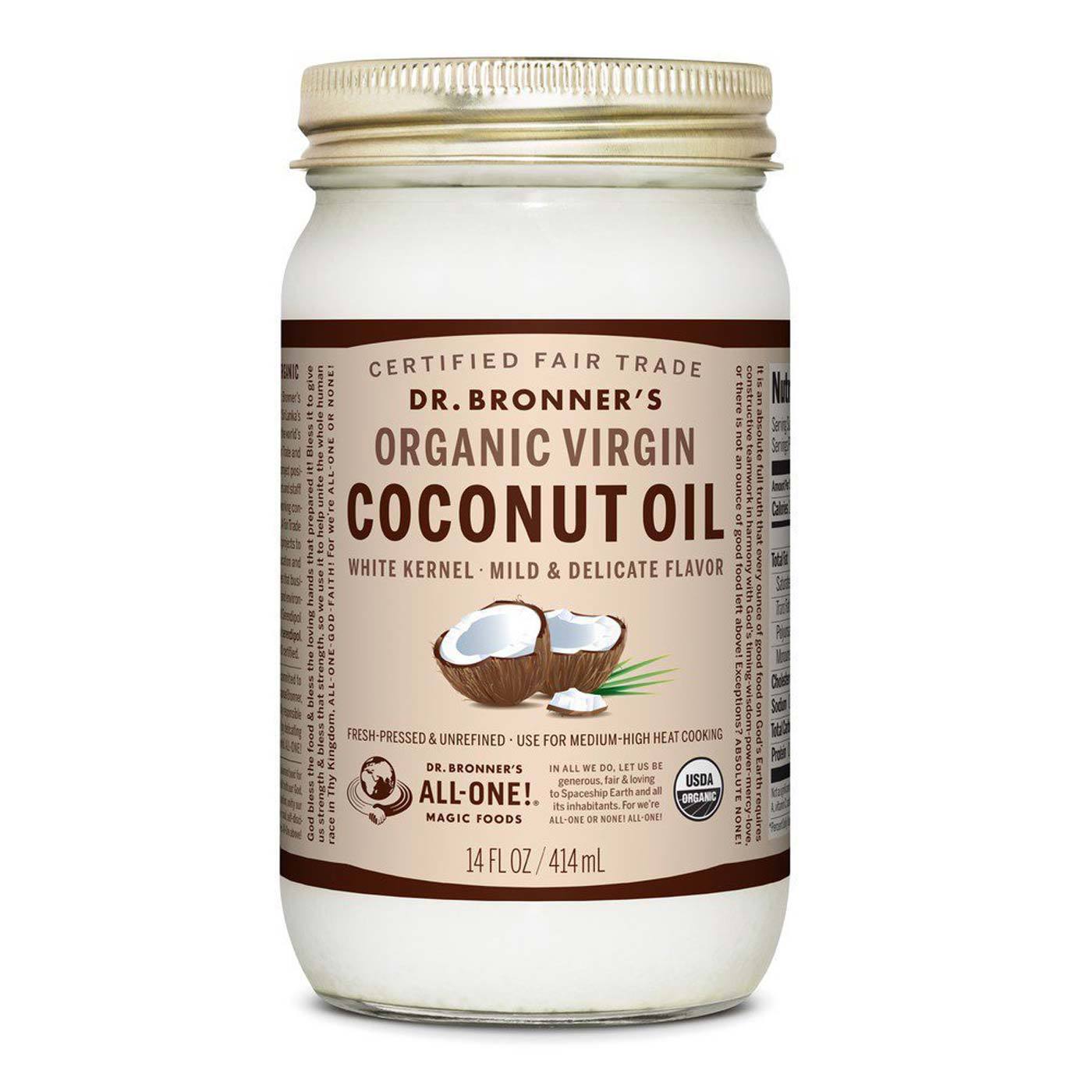 Comprar Dr Bronner Feira Orgânica Branco Virgin Óleo de Coco 14 oz