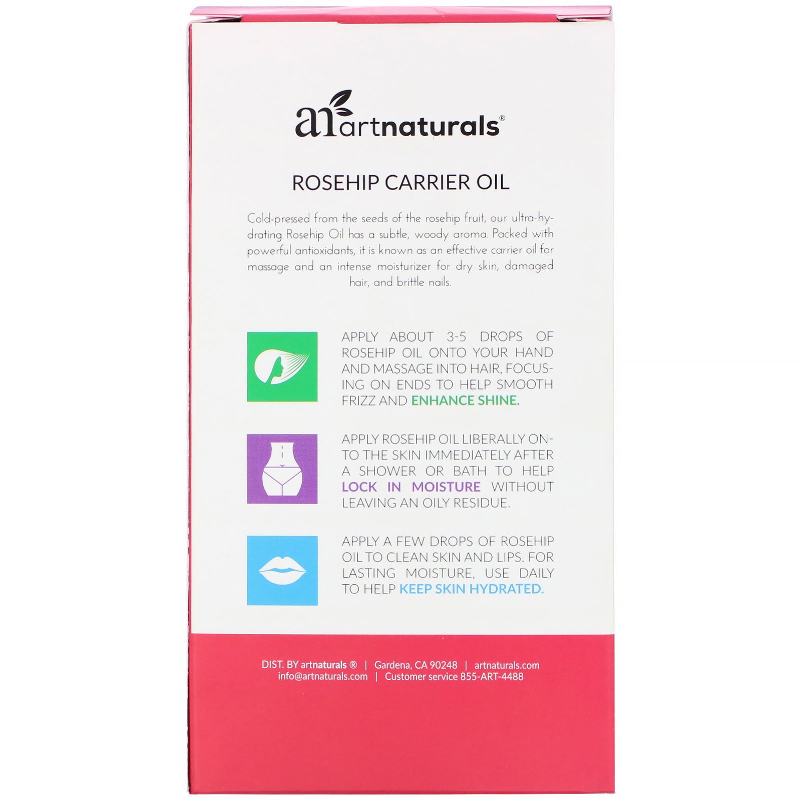 Comprar Artnaturals, Óleo Transportador, Rosa Mosqueta, 4 fl oz (118 ml) - Imagem 2