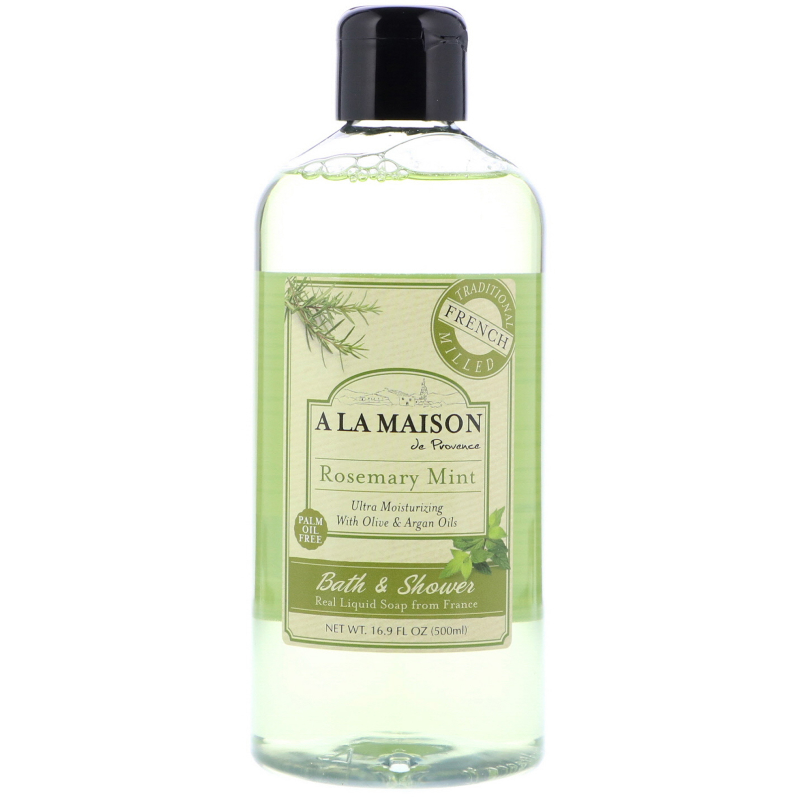 Comprar A La Maison de Provence, Sabonete para Banheira e Chuveiro, Hortelã com Alecrim, 16,9 oz (500 ml)