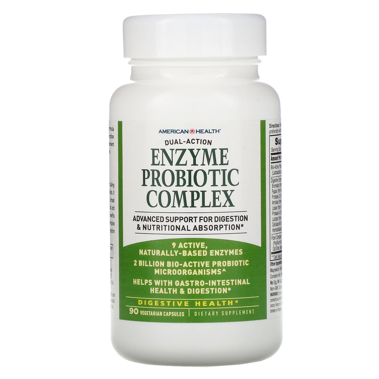 Comprar American Health, Complexo Probiótico de Enzimas, 90 Cápsulas Vegetarianas - Imagem 3