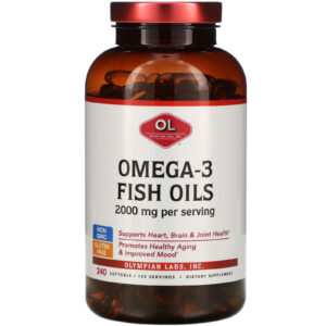 Comprar Olympian Labs, Óleos de peixe com Ômega 3 , 2000 mg, 240 Softgels