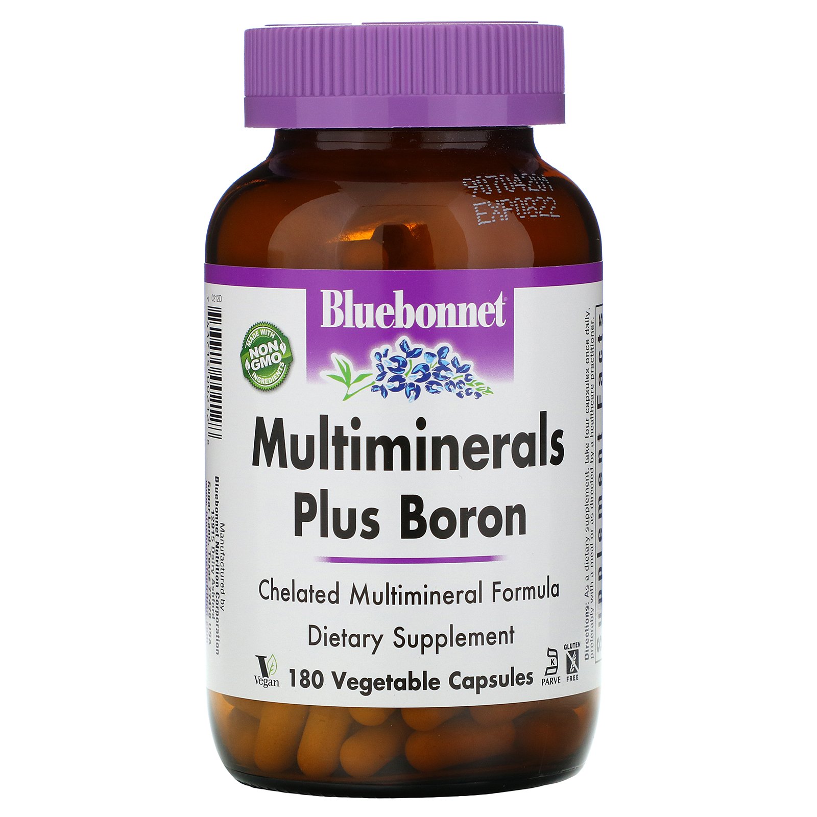 Comprar Bluebonnet Nutrition, Multiminerais, com Boro, 180 Vcaps