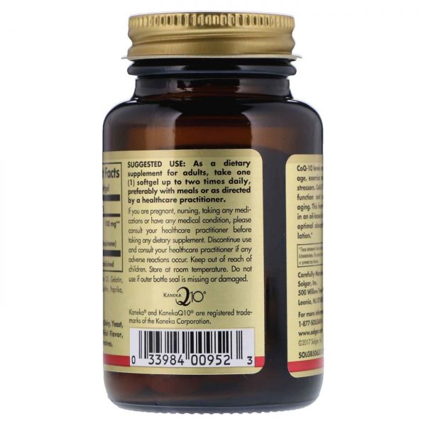 Comprar Solgar, Megasorb CoQ10 100 mg - 60 Cápsulas em Gel - Imagem 4