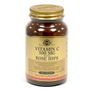 Comprar Solgar, Vitamina C com Rosa Mosqueta 500 mg - 100 Tabletes