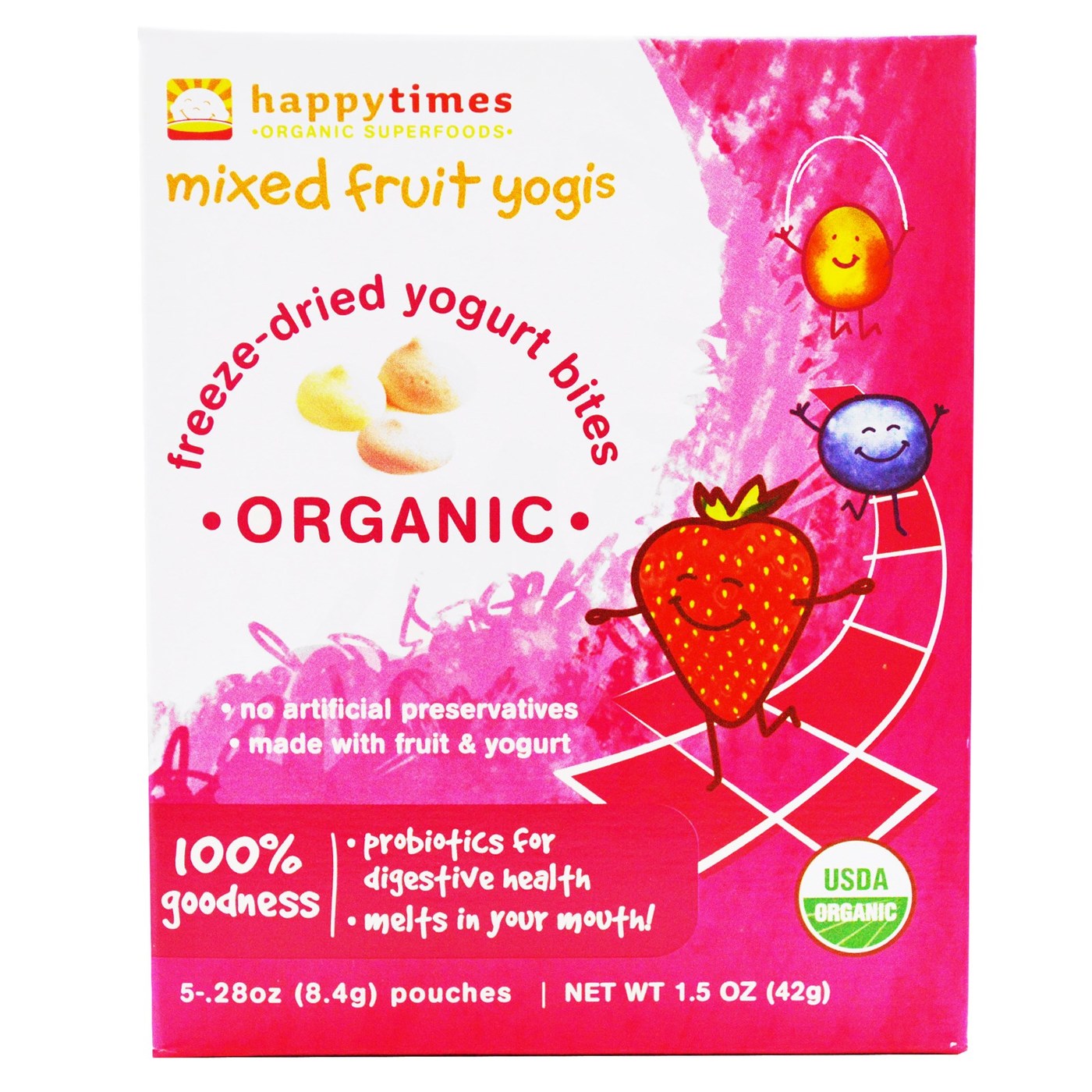 Comprar Happy Bebê Fruta misturada Yogis fruta misturada 5-1,5 oz Bolsas