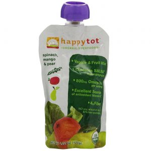 Comprar Happy Tot Orgânico superaLimantos Frutas e Vegetais Mistura espinafre, manga e pêra 16 - Bolsas 4,22 onças