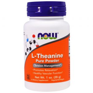 Comprar Now Foods, L-Teanina pura em pó - 28g
