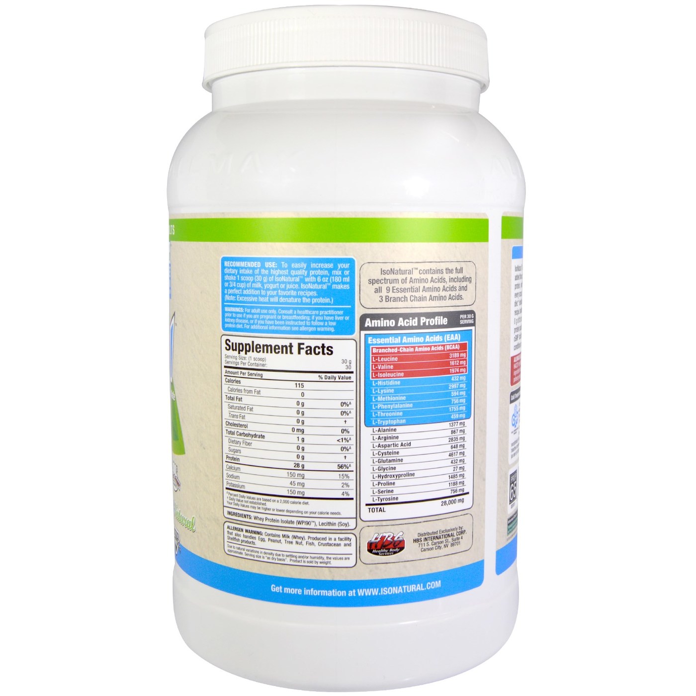 Comprar AllMax Nutrition Isonatural, Sem sabor - 32 oz - Imagem 2