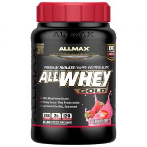 Comprar AllMax Nutrition Allwhey Gold, morango - 32 oz