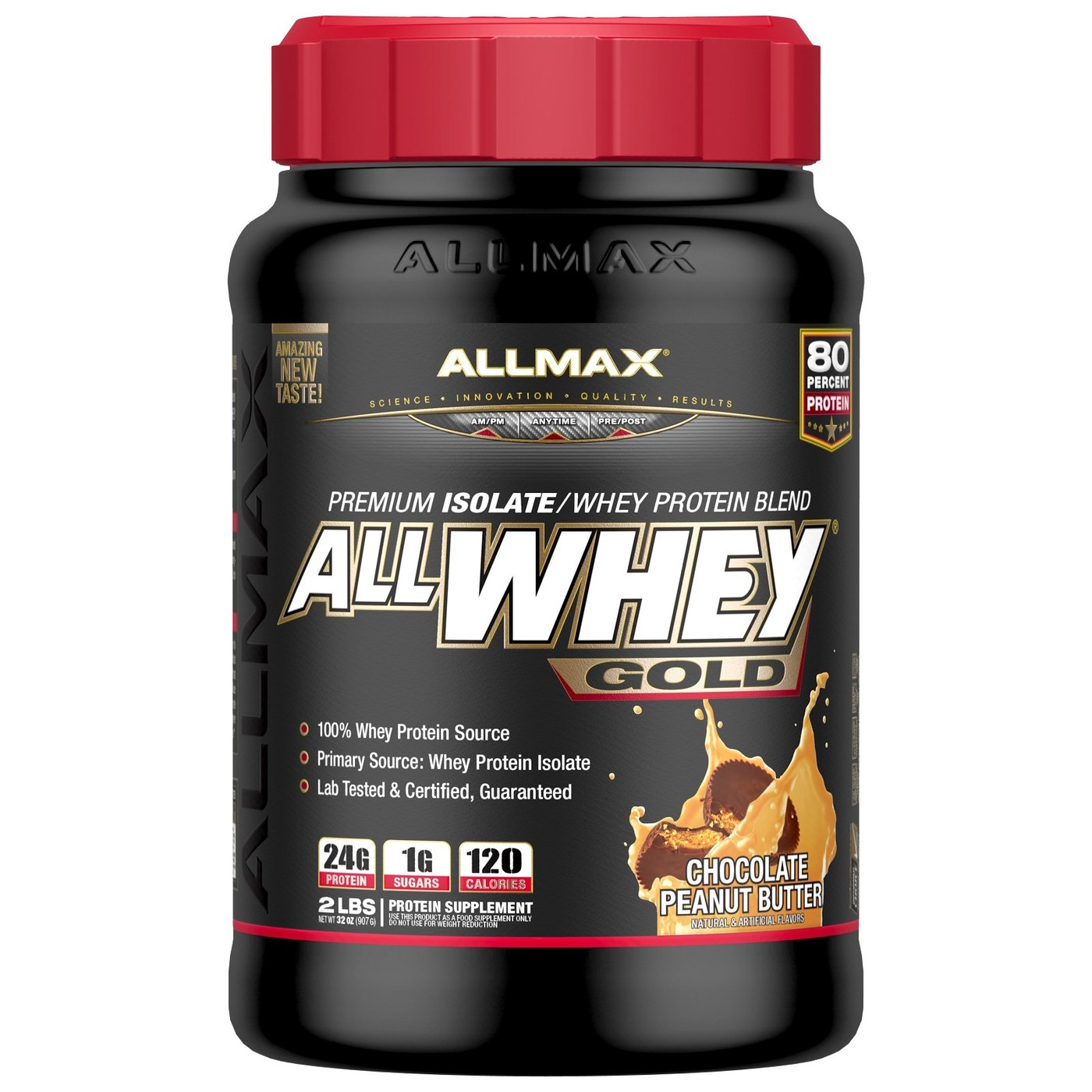 Comprar AllMax Nutrition Allwhey Gold, Manteiga de amendoim de chocolate - 32 oz