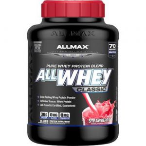 Comprar AllMax Nutrition Classic AllWhey, Banana De Morango - 80 oz