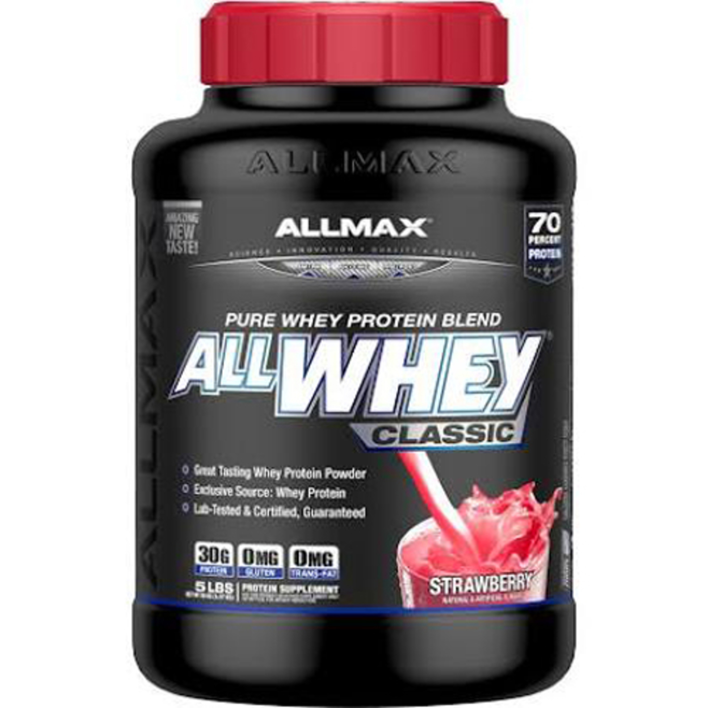Comprar AllMax Nutrition Classic AllWhey, Banana De Morango - 80 oz