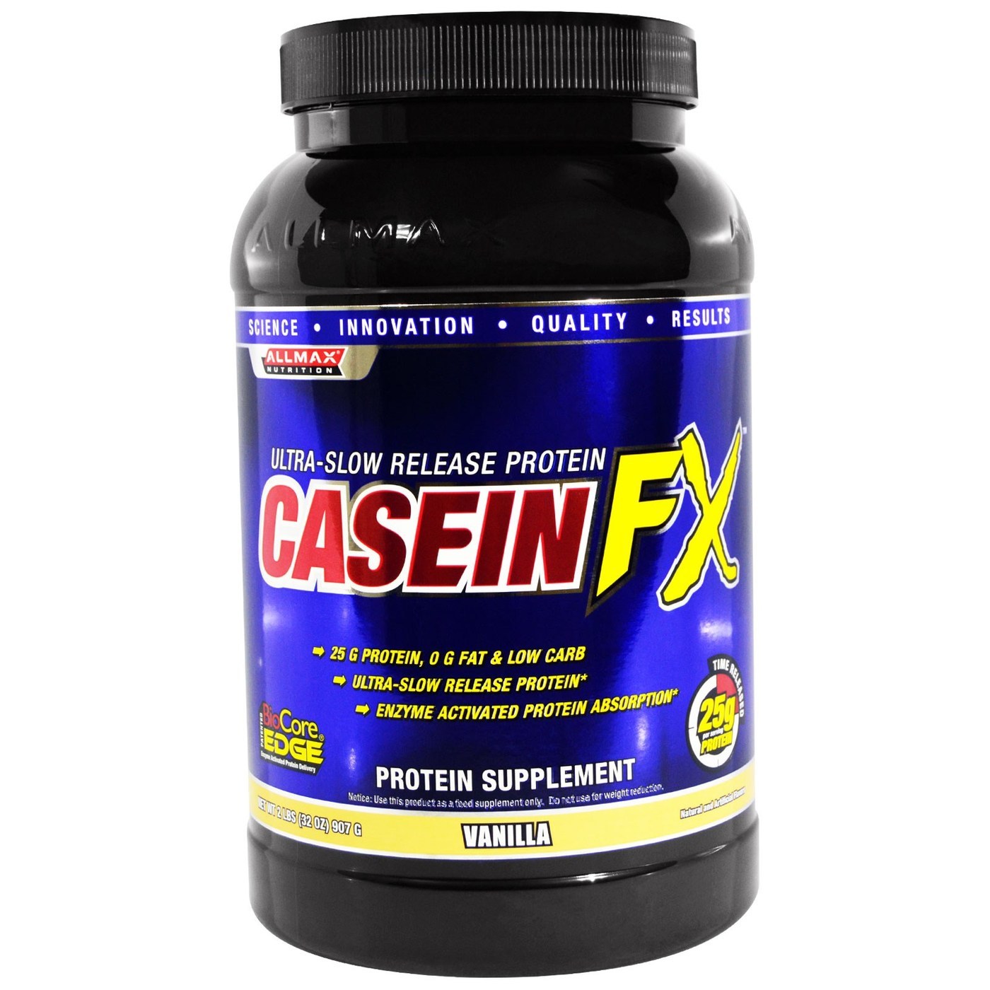 Comprar AllMax Nutrition CaseinFX, Baunilha - 32 oz