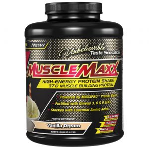 Comprar MuscleMaxx High Energia + Muscle Building Proteína, Sonho de baunilha - 80 oz
