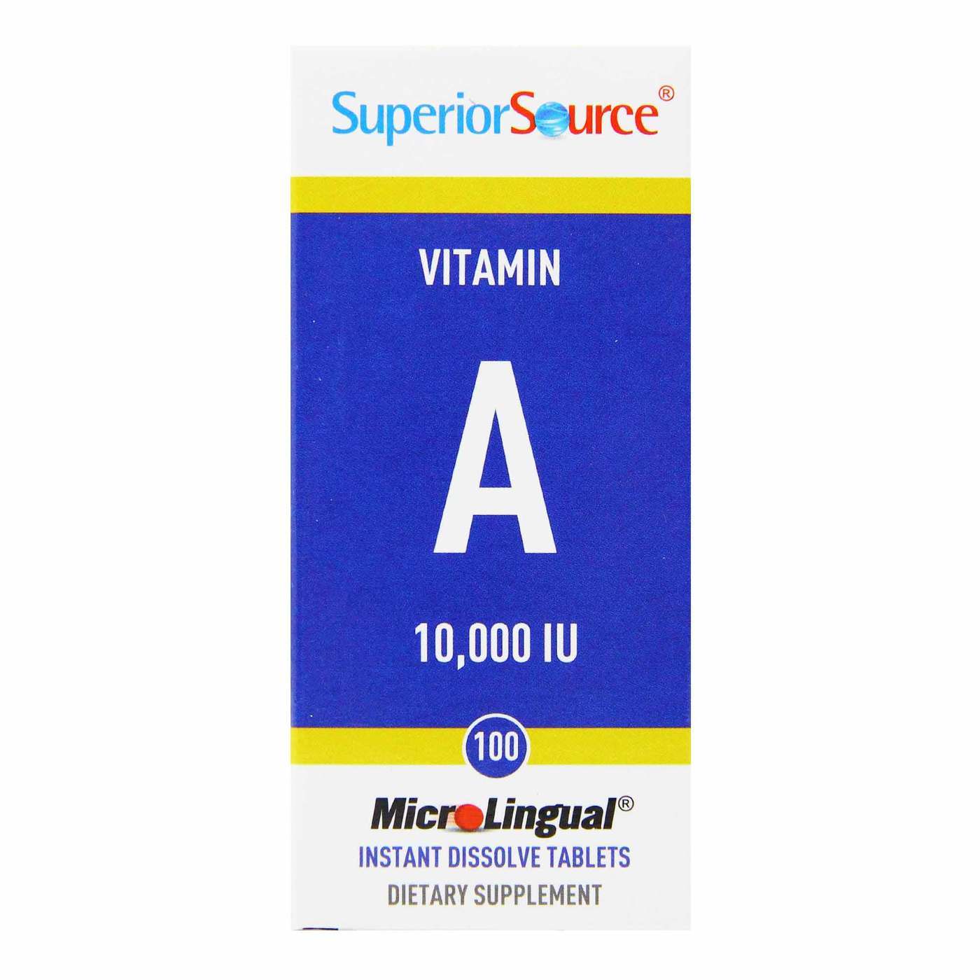 Comprar Superior Source, Vitamina A 10,000 IU - 100 Tabletes