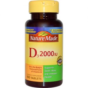 Comprar Nature Made Vitamina D3 - 2,000 IU - 100 Tabletes