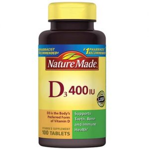 Comprar Nature Made Vitamina D3 - 400 IU - 100 Tabletes