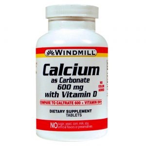 Comprar Windmill Health Products Cálcio 600 mg com Vitamina D3 - 120 Tabletes